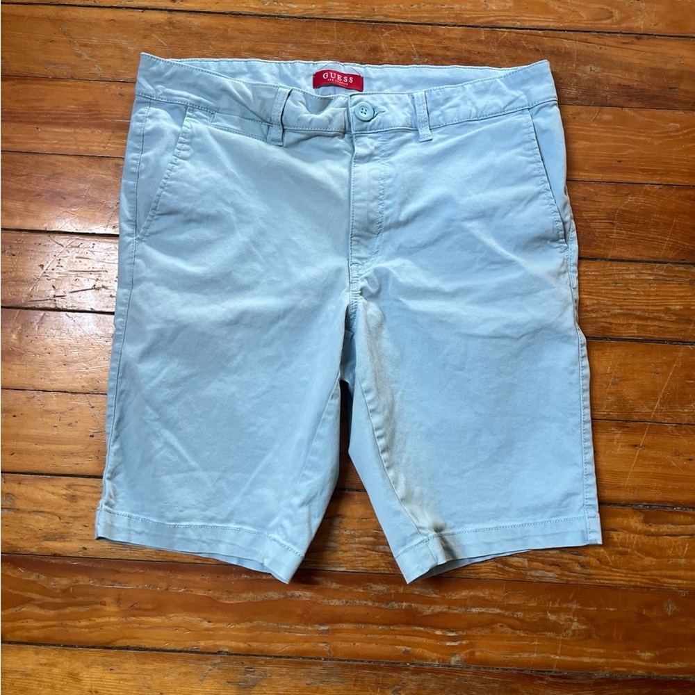 Guess Sky Blue Denim Shorts